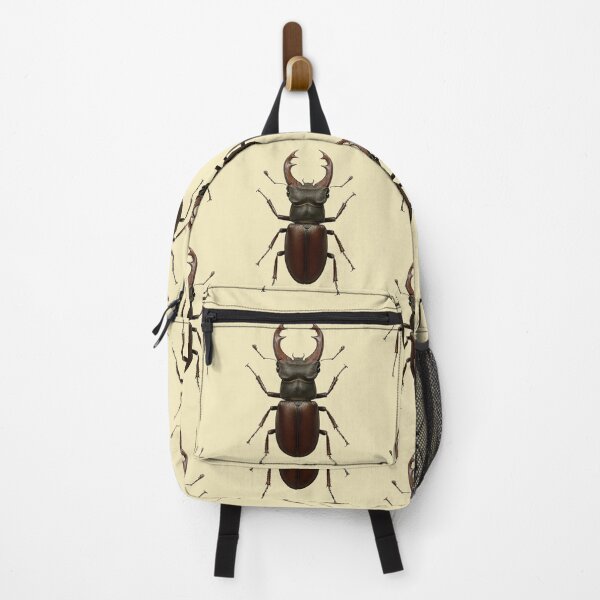 Item preview, “Stag Beetle Majesty – Horned Insect Illustration” designed and sold by TheWonkyEaselCo.