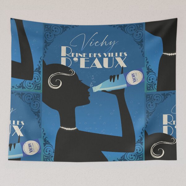 Item preview, Vichy, Queen of spa towns - blue designed and sold by LunaGr.
