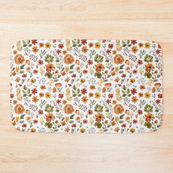 Item preview, Rustic Autumn Meadow: Watercolor Floral Pattern designed and sold by VIVID COLORS CLUB.