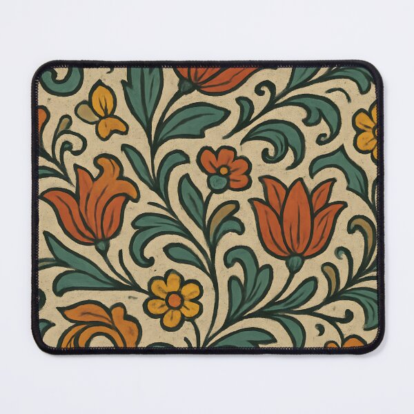 Item preview, Norwegian Rosemaling Tapestry – Scrollwork Blossom Pattern designed and sold by Artsy-With.