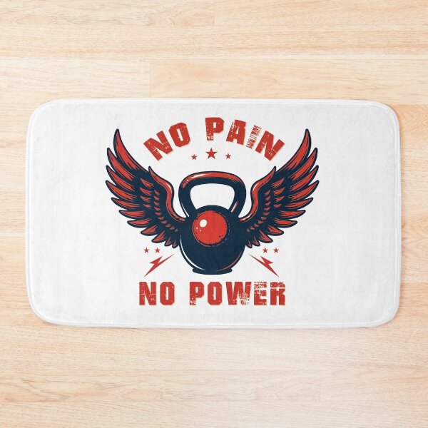 Item preview, NO PAIN NO POWER T-Shirt - Red Wings Kettlebell Functional Fitness Tee designed and sold by Design-Pro-21.
