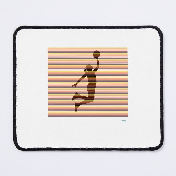 Item preview, HOOPER GIRL T SHIRT with red stripes: Retro abstract basketball shirt designed and sold by SlanTee.
