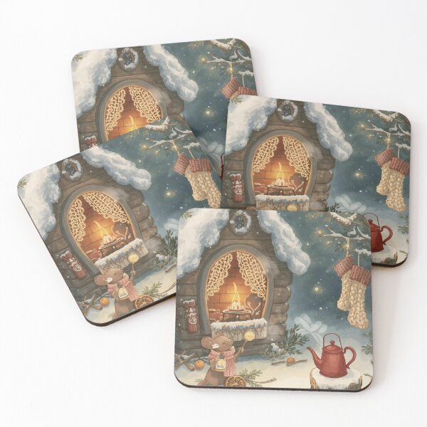Item preview, Cottagecore Christmas Magic – Cozy Winter Woodland Illustration designed and sold by Deezyned.