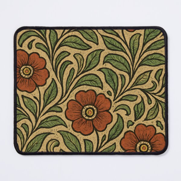 Item preview, Norwegian Rosemaling Folk Floral Tapestry – Wild Roses designed and sold by Artsy-With.