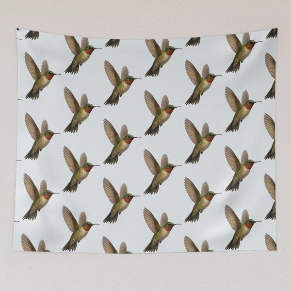 Item preview, Grace‑Winged Hummingbird in Soaring Flight designed and sold by TheWonkyEaselCo.