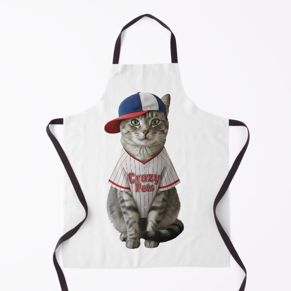 Item preview, Baseball cat wearing a baseball cap and baseball shirt designed and sold by PetPeter.