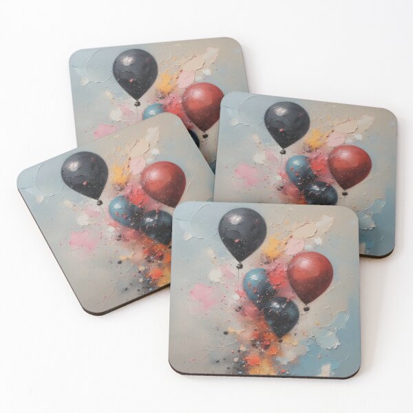 Item preview, Colorful balloons float in the air. designed and sold by Mianku | Für das Leben.
