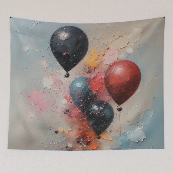 Item preview, Colorful balloons float in the air. designed and sold by Mianku | Für das Leben.