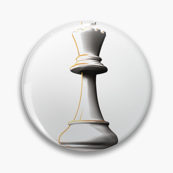 Item preview, Minimalist Dramatic White Chess King designed and sold by Doumavoi.