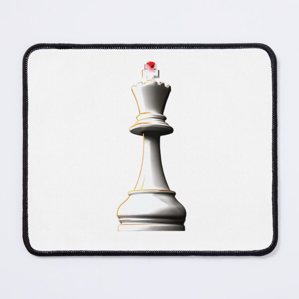 Item preview, Minimalist Dramatic White Chess King designed and sold by Doumavoi.