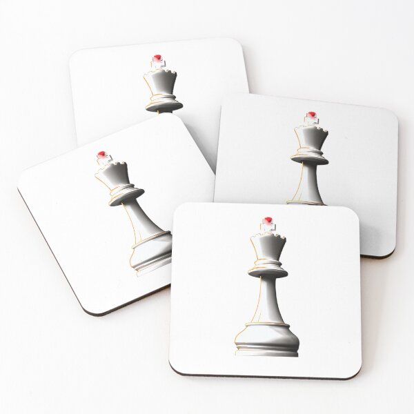 Item preview, Minimalist Dramatic White Chess King designed and sold by Doumavoi.