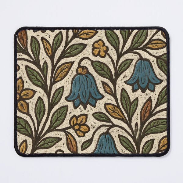 Item preview, Swedish Dalecarlian Folk Tapestry – Bellflower Pattern Wall Art designed and sold by Artsy-With.