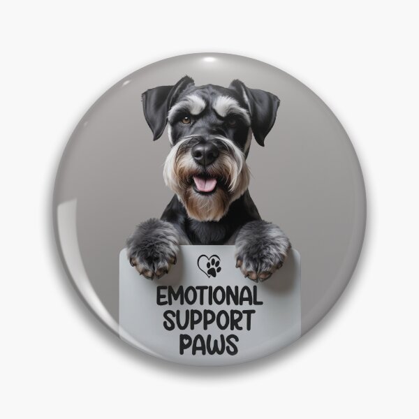 Item preview, Cute Mini Schnauzer - Emotional Support Paws  designed and sold by SolaoLab.