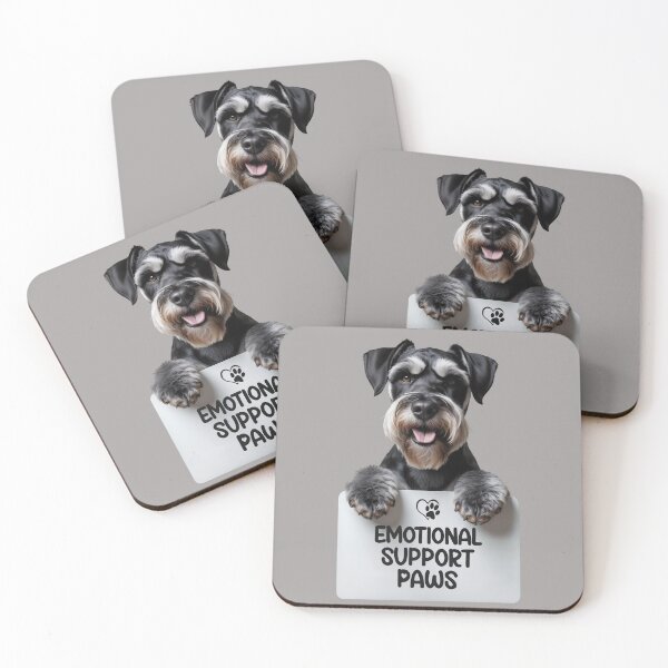 Item preview, Cute Mini Schnauzer - Emotional Support Paws  designed and sold by SolaoLab.
