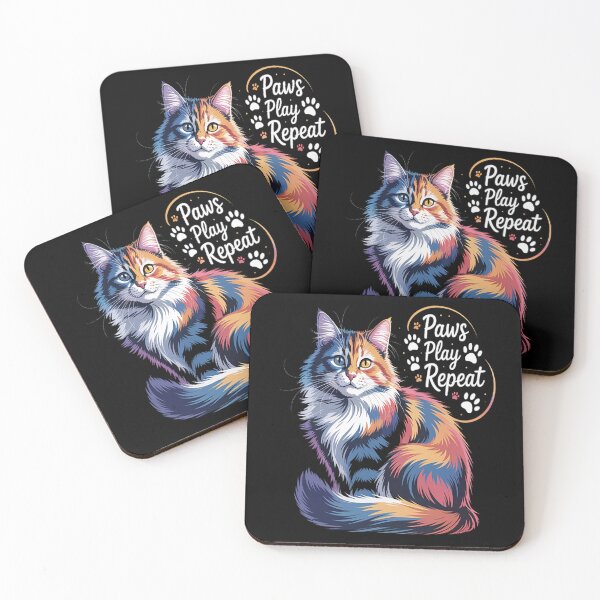 Item preview, Cat Paws Play Repeat Kitten Owner Kitty Lover designed and sold by Lucaseinar.