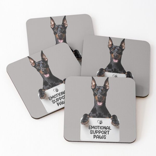 Item preview, Cute Doberman - Emotional Support Paws  designed and sold by SolaoLab.