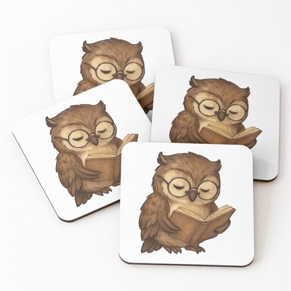 Item preview, Cute Reading Owl Illustration designed and sold by MIArt Studio.