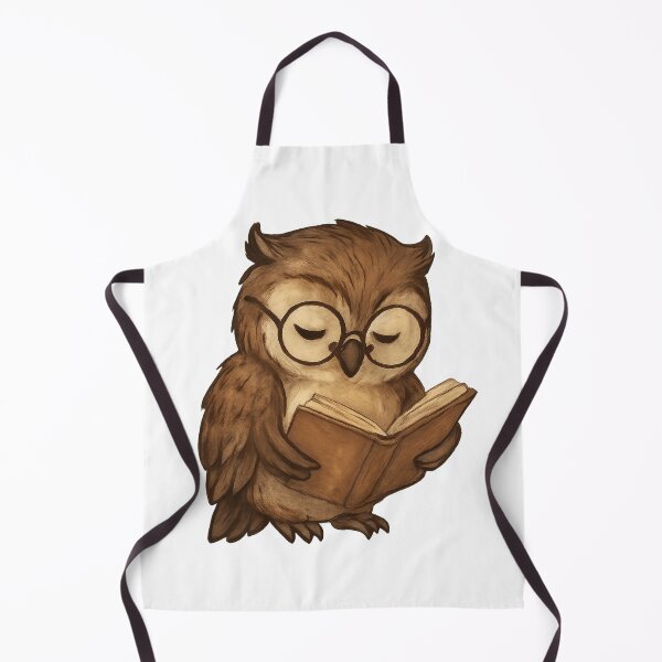 Item preview, Cute Reading Owl Illustration designed and sold by MIArt Studio.