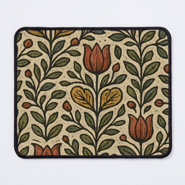 Item preview, Pennsylvania Dutch Folk Floral Tapestry – Tulip Pattern Wall Art designed and sold by Artsy-With.