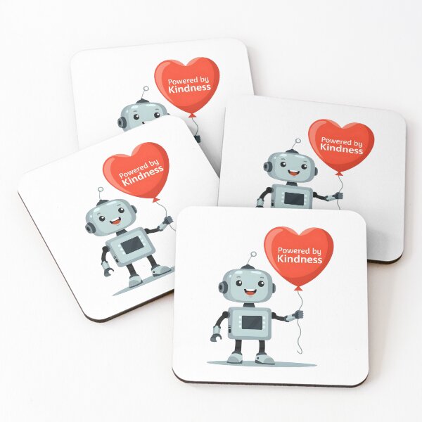 Item preview, Powered by Kindness Robot – Cute Heart Balloon Bot designed and sold by Kavya Art.