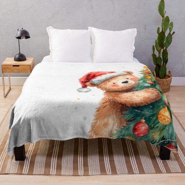 Item preview, Watercolor Christmas Bear designed and sold by StickerArt Shop.