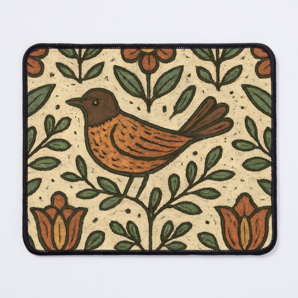 Item preview, Pennsylvania Dutch Folk Floral Tapestry – Distelfink Flower designed and sold by Artsy-With.