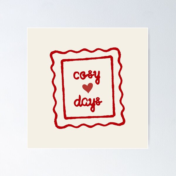 Item preview, Cosy Days designed and sold by Simplybloomco.