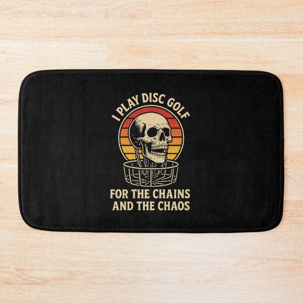 Item preview, I play disc golf for the chains and the chaos designed and sold by DemureArtsy.