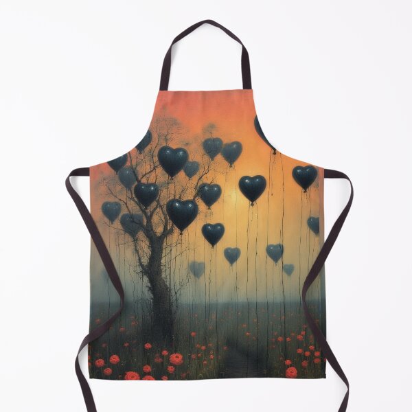 Item preview, Heart-shaped balloons in a field of flowers along the path designed and sold by Mianku | Für das Leben.