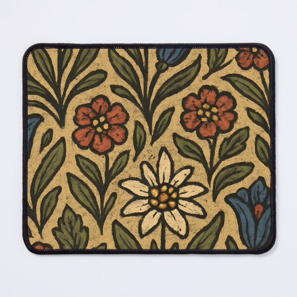 Item preview, German Bauernmalerei Tapestry – Mixed Alpine Flowers Pattern designed and sold by Artsy-With.