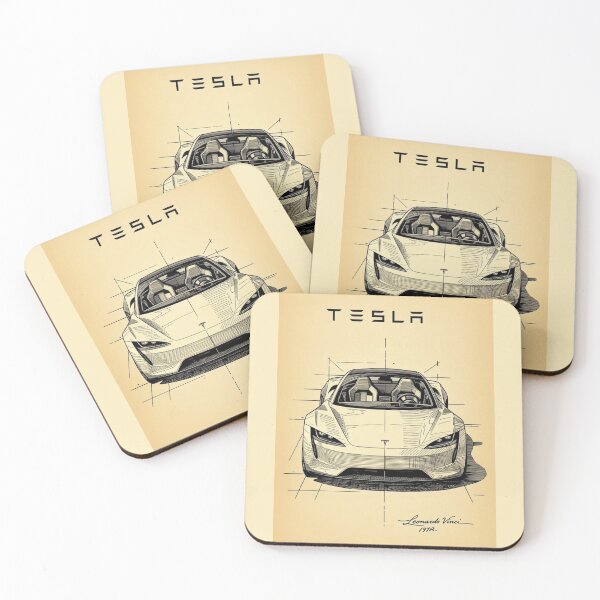 Item preview, "Tesla Blueprint Reimagined by Da Vinci" designed and sold by TheWonkyEaselCo.