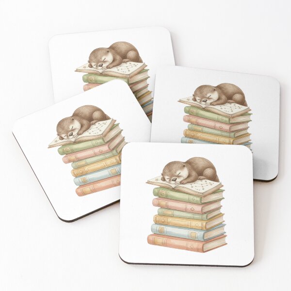 Item preview, Otter is sleeping book books catnap cute kawaii cat kitten cats kitty designed and sold by CheeseBlueprint.