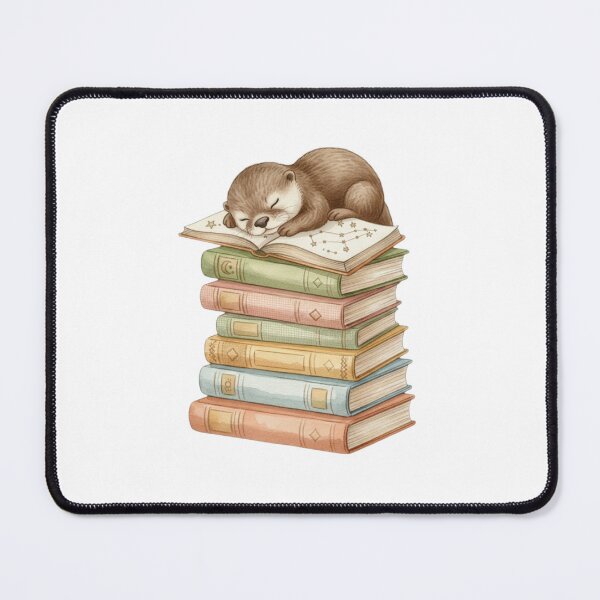 Item preview, Otter is sleeping book books catnap cute kawaii cat kitten cats kitty designed and sold by CheeseBlueprint.