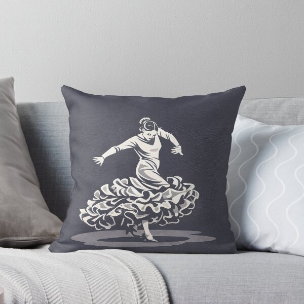 Item preview, Flamenco Dancer Silhouette – Dark Grunge Vector Art designed and sold by InNyutLab.