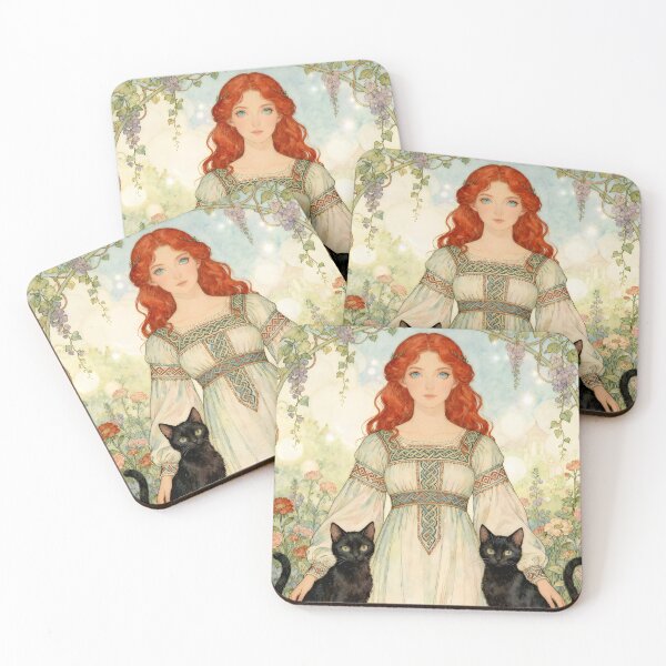 Item preview, Goddess Freyja and Black Cat designed and sold by SoniaSarkali.