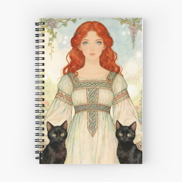 Item preview, Goddess Freyja and Black Cat designed and sold by SoniaSarkali.