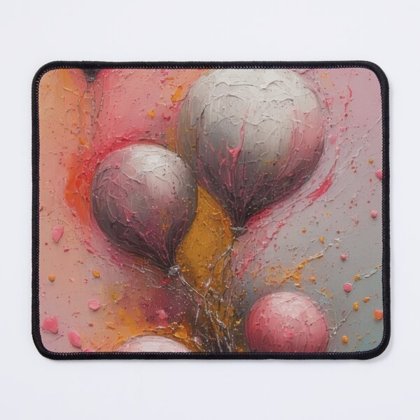 Item preview, Floating balloons in pastel colors painting designed and sold by Mianku | Für das Leben.
