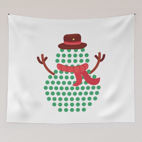 Item preview, interesante muñeco de nieve designed and sold by PrintStichCo.