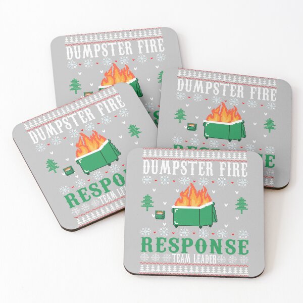 Item preview, Dumpster Fire Response Team Leader Christmas Ugly Working  designed and sold by ArleneRowe.