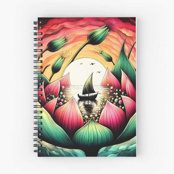 Item preview, Flower Boat, Ai Generated Art  designed and sold by ACC .
