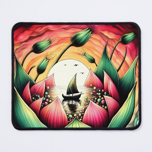 Item preview, Flower Boat, Ai Generated Art designed and sold by ACC .