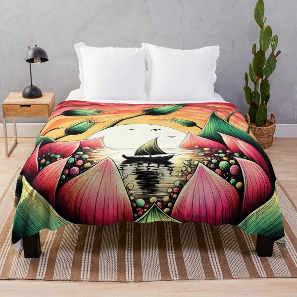 Item preview, Flower Boat, Ai Generated Art  designed and sold by ACC .