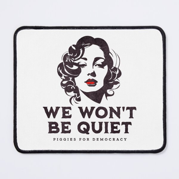 Item preview, Anti-Trump Free Speech Quiet Piggy Artwork designed and sold by Artichoke Press.