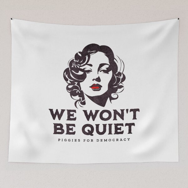 Item preview, Anti-Trump Free Speech Quiet Piggy Artwork designed and sold by Artichoke Press.