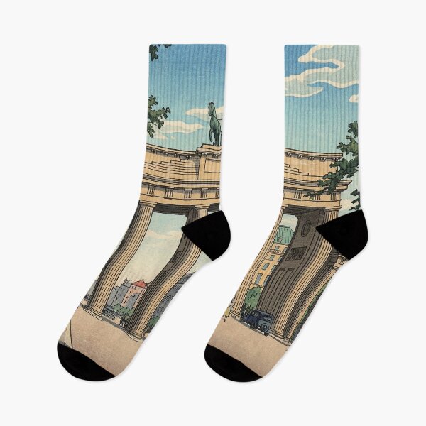 Item preview, Brandenburg Gate Japanese Woodblock Print designed and sold by Takeda-art.
