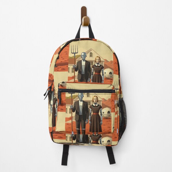 Item preview, "American Gothic Bots on Mars" designed and sold by TheWonkyEaselCo.