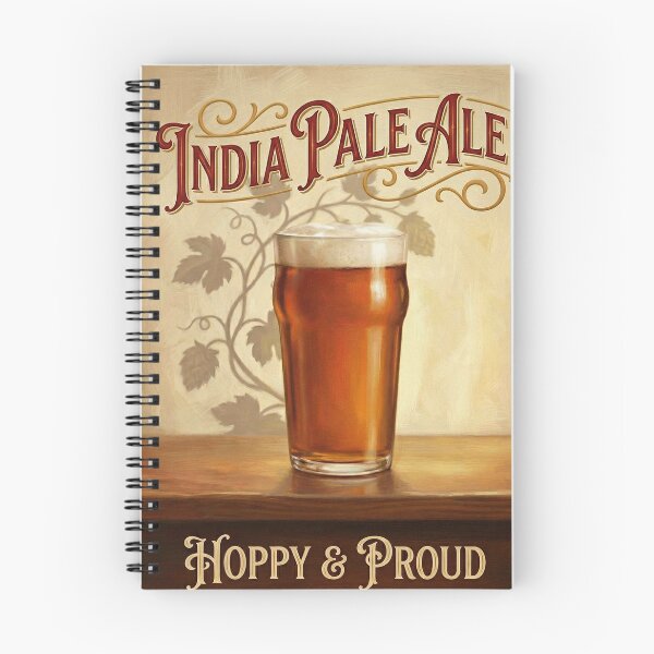 Item preview, INDIA PALE ALE HOPPY & PROUD Vintage 1950s English Pint Poster designed and sold by Cozy-Old-Pub.