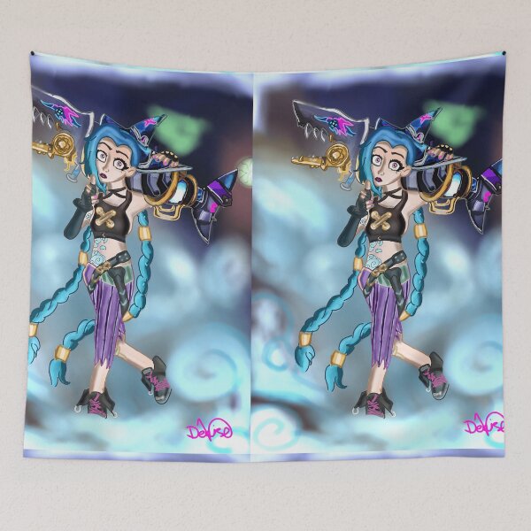Item preview, Jinx with Fishbones designed and sold by lynxlighti.