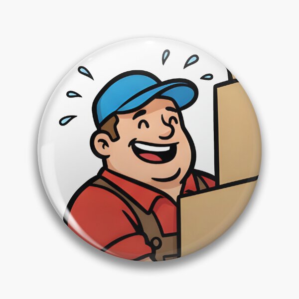 Item preview, delivery man carries heavy boxes designed and sold by Nikoleta Vukovic.