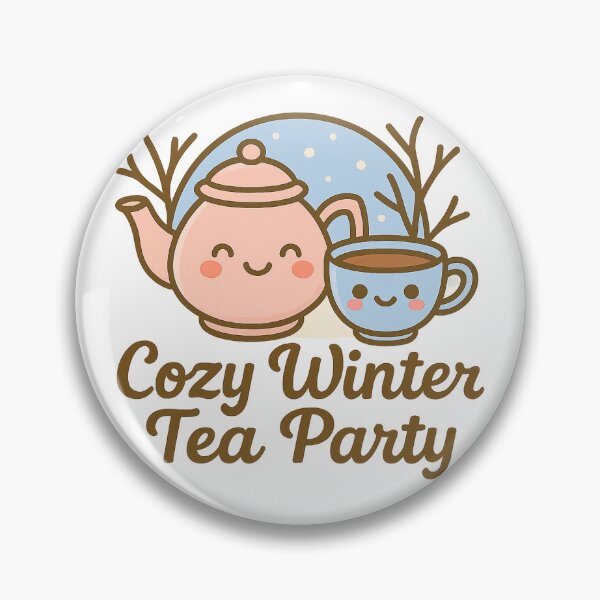Artikelvorschau, Cozy Winter Tea Party – Süßes Winter Tee Design entworfen und verkauft von CyberCharm.